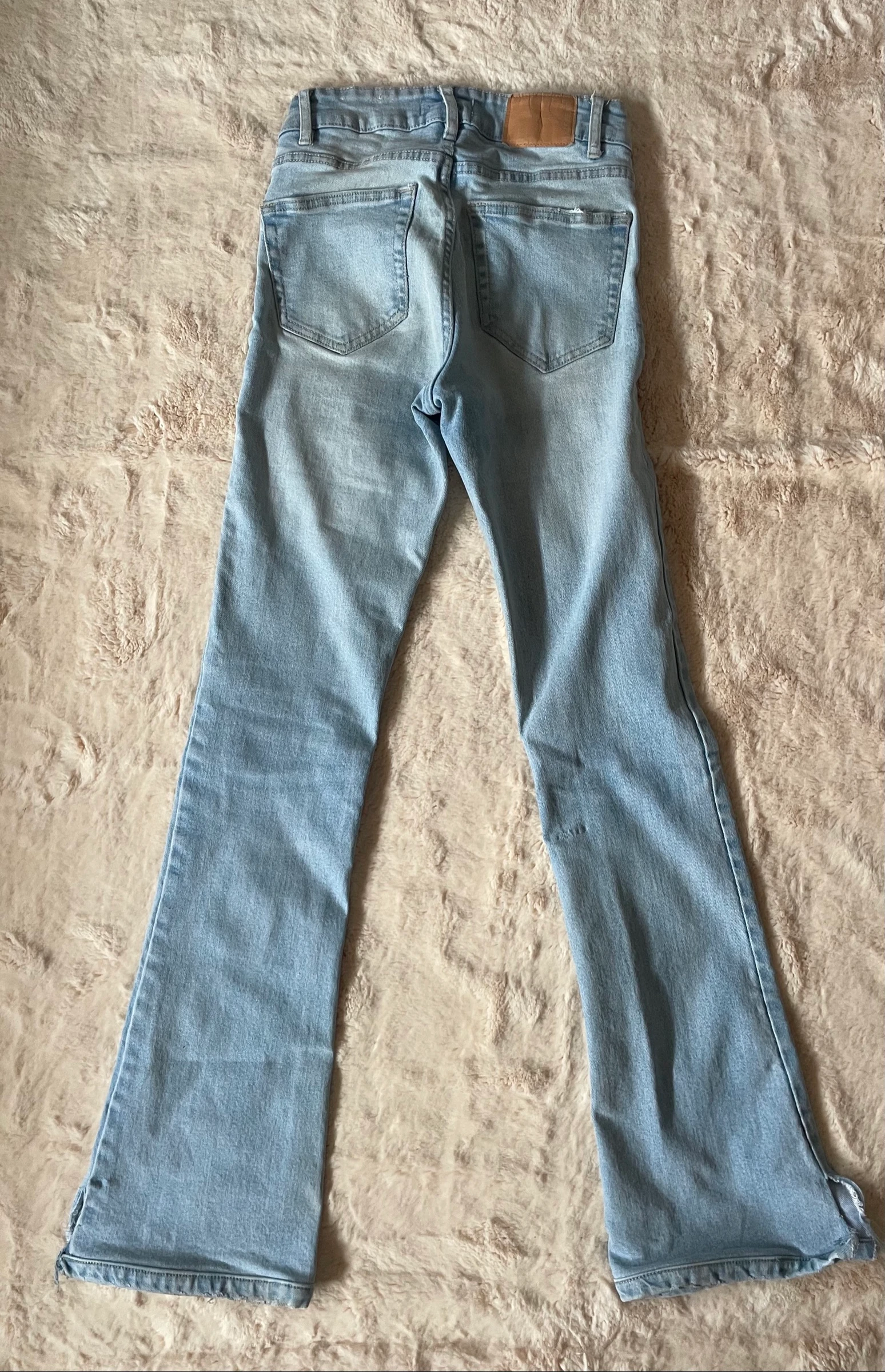 Distressed Blue Skinny Flare Jeans – photo 4